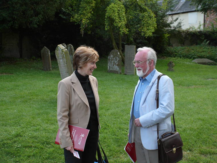 Cecilia McDowall and John McCabe at the 2008 Presteigne Festival. Photo © John Batten
